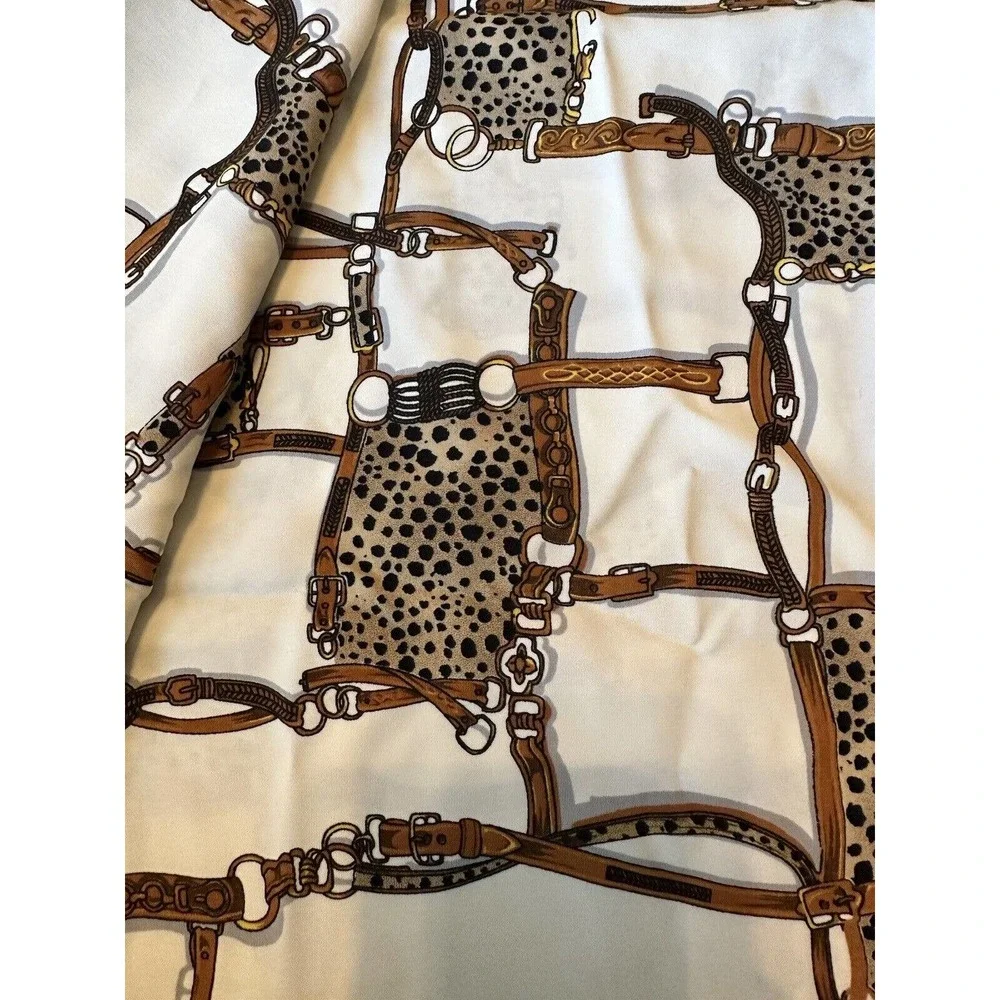 Jungle Animal Border Print Fabric Printmaker International‎ Giraffe Leopard